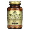 Solgar Vitamin D3 25 mcg (1.000 IU) 180 Tablets 033984033115