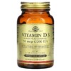 Solgar Vitamin D3 (Cholecalciferol) 55 mcg (2.200 IU) 100 Vegetable Capsules 033984033177