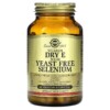 Solgar Vitamin Dry E with Yeast Free Selenium 100 Vegetable Capsules 033984033511