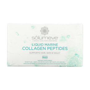 Solumeve Ageless Beauty Liquid Marine Collagen 10 Bottles 1.69 fl oz (50 ml) Each 898220017614