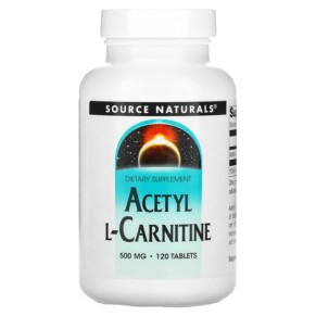 Source Naturals Acetyl L-Carnitine 500 mg 120 Tablets 021078003311