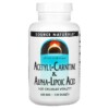 Source Naturals Acetyl L-Carnitine & Alpha-Lipoic Acid 650 mg 120 Tablets 021078018001