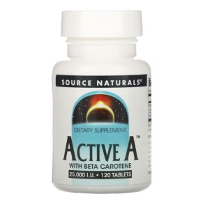 Source Naturals Active A 25.000 IU 120 Tablets 021078008255
