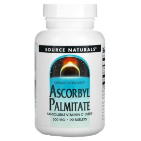 Source Naturals Ascorbyl Palmitate 500 mg 90 Tablets 021078013761