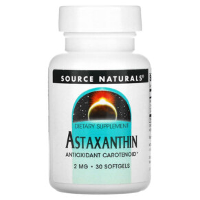 Source Naturals Astaxanthin 2 mg 30 Softgels 021078019541
