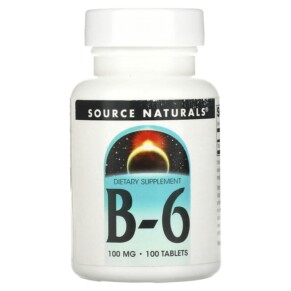 Source Naturals B-6 100 mg 100 Tablets 021078004134