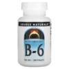 Source Naturals B-6 100 mg 250 Tablets 021078004141
