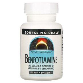 Source Naturals Benfotiamine 150 mg 60 Tablets 021078019060