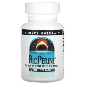 Source Naturals BioPerine 10 mg 120 Tablets 021078006442