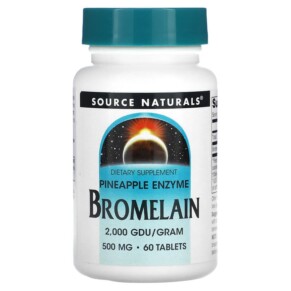 Source Naturals Bromelain 2.000 GDU/Gram 500 mg 60 Tablets 021078013549