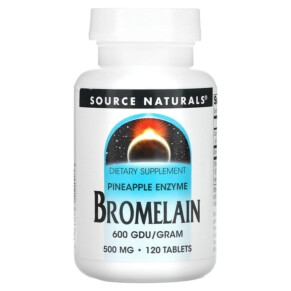Source Naturals Bromelain 600 GDU/g 500 mg 120 Tablets 021078009078