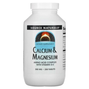 Source Naturals Calcium & Magnesium 300 mg 250 Tablets 021078003045