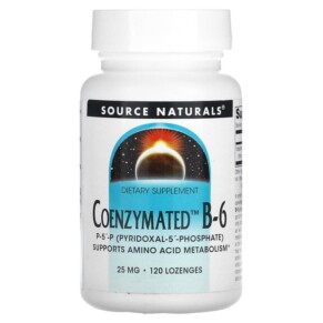 Source Naturals Coenzymated B-6 25 mg 120 Lozenges 021078002673