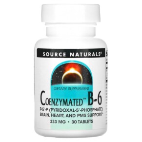Source Naturals Coenzymated B-6 333 mg 30 Tablets 021078021957