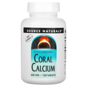 Source Naturals Coral Calcium 300 mg 120 Tablets 021078015635