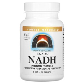 Source Naturals ENADA NADH 5 mg 30 Tablets 021078012498