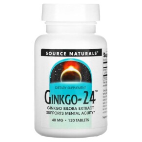 Source Naturals Ginkgo-24 40 mg 120 Tablets 021078000761