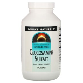 Source Naturals Glucosamine Sulfate Powder Sodium Free 16 oz (453.6 g) 021078013655