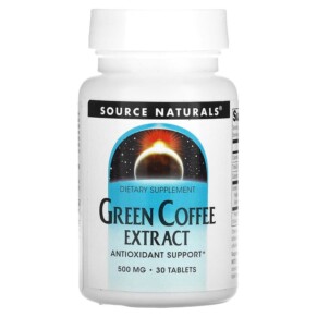 Source Naturals Green Coffee Extract 500 mg 30 Tablets 021078018704
