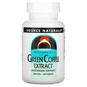 Source Naturals Green Coffee Extract 500 mg 60 Tablets 021078018711
