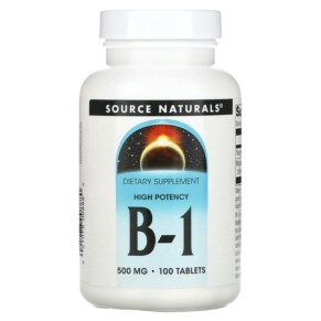Source Naturals High Potency B-1 500 mg 100 Tablets 021078008880
