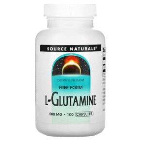 Source Naturals L-Glutamine 500 mg 100 Capsules 021078016441