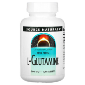 Source Naturals L-Glutamine 500 mg 100 Tablets 021078001270