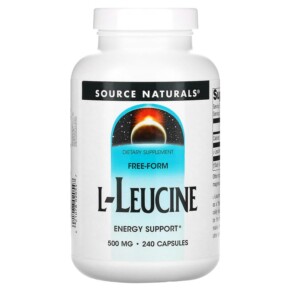 Source Naturals L-Leucine 500 mg 240 Capsules 021078020547