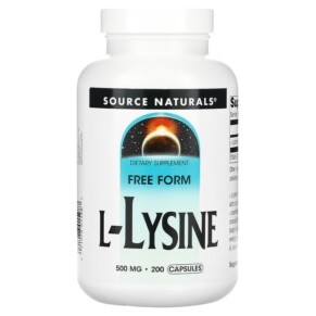 Source Naturals L-Lysine 500 mg 200 Capsules 021078015987