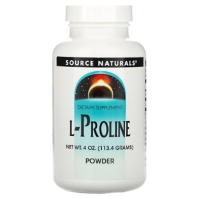 Source Naturals L-Proline Powder 4 oz (113.4 g) 021078015512