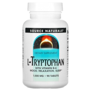 Source Naturals L-Tryptophan 1.000 mg 90 Tablets 021078026105