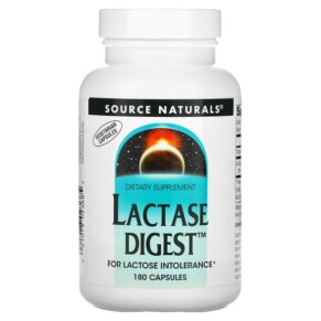 Source Naturals Lactase Digest 180 Capsules 021078023685