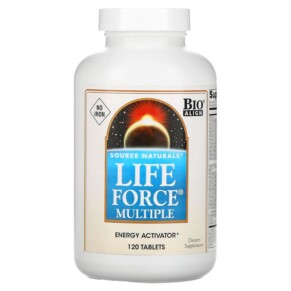 Source Naturals Life Force Multiple No Iron 120 Tablets 021078009665