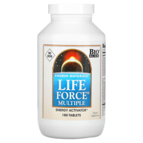 Source Naturals Life Force Multiple No Iron 180 Tablets 021078000440