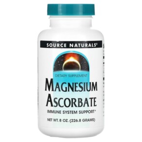 Source Naturals Magnesium Ascorbate 8 oz (226.8 g) 021078008347