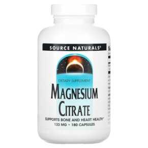 Source Naturals Magnesium Citrate 133 mg 180 Capsules 021078021001