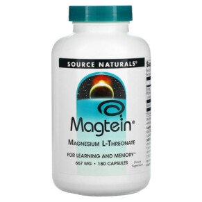 Source Naturals Magtein Magnesium L-Threonate 667 mg 180 Capsules 021078024866