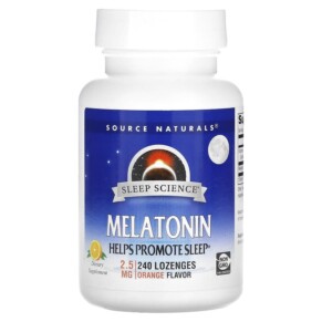 Source Naturals Melatonin Orange 2.5 mg 240 Lozenges 021078002833