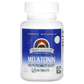 Source Naturals Melatonin Timed Release 2 mg 240 Tablets 021078000648
