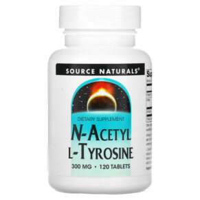 Source Naturals N-Acetyl L-Tyrosine 300 mg 120 Tablets 021078002178