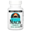 Source Naturals Niacin 100 mg 250 Tablets 021078005025