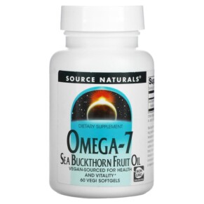 Source Naturals Omega-7 Seabuckthorn Fruit Oil 60 Vegi Softgels 021078025542