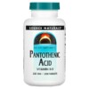 Source Naturals Pantothenic Acid 250 mg 250 Tablets 021078005124