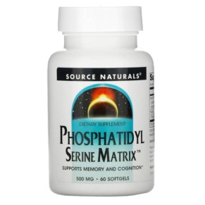 Source Naturals Phosphatidyl Serine Matrix 500 mg 60 Softgels 021078019688