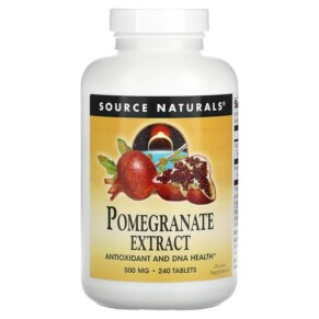 Source Naturals Pomegranate Extract 500 mg 240 Tablets 021078020868