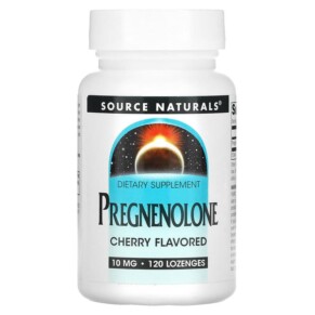 Source Naturals Pregnenolone Cherry 10 mg 120 Lozenges 021078006725