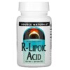 Source Naturals R-Lipoic Acid 100 mg 60 Tablets 021078016649