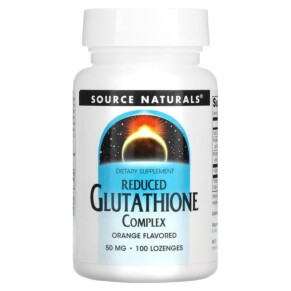 Source Naturals Reduced Glutathione Complex Orange  50 mg 100 Lozenges 021078013051