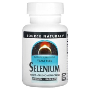 Source Naturals Selenium From L-Selenomethionine 200 mcg 120 Tablets 021078009238