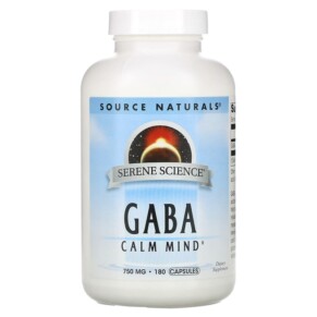 Source Naturals Serene Science GABA Calm Mind 750 mg 180 Capsules 021078017080